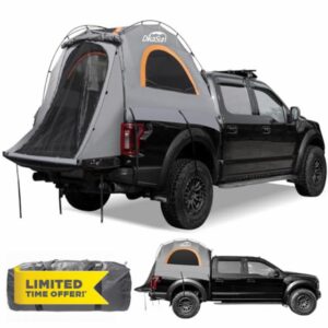 Pickup Truck Bed Tent: Double Layer Quick Setup Pickup Tent 6.4-6.7 Ft