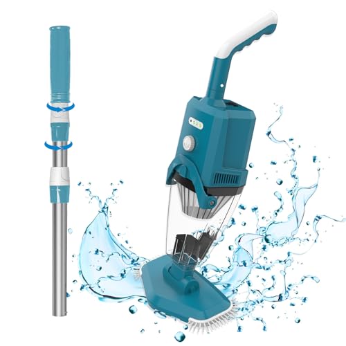 Cordless Rechargeable Pool Cleaner for Above Ground & In-Ground Pools