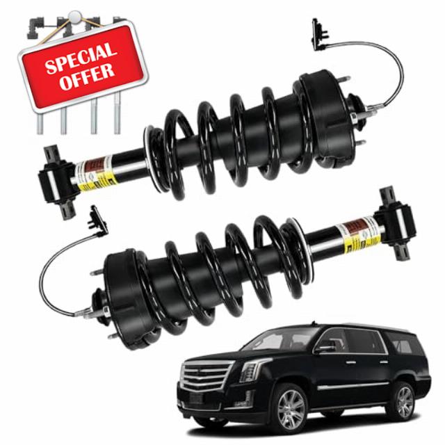 84176631 23312167 2Pcs Front Struts Shock Absorber Assembly w/Magnetic with spring Compatible with 2015-2021 Cadillac Escalade Chevy Tahoe Suburban Gmc Yukon Sierra 1500 Replace# 84977478