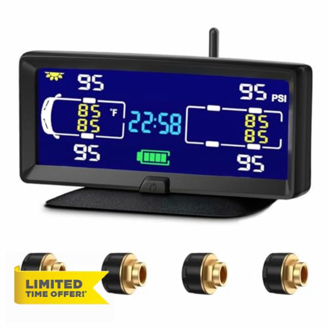 TPMS Tire Pressure Monitoring System with 4 Sensors