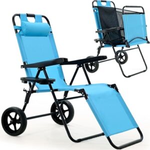 Heavy Duty Beach Chair with Wheels