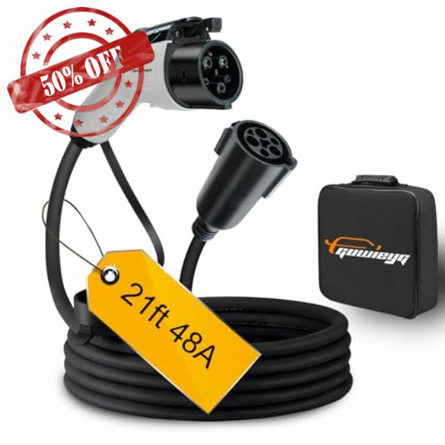 Extension Cable Compatible with All SAE J1772 EV Chargers