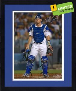 Framed Will Smith Los Angeles Dodgers Autographed 16" x 20" Catchers Gear Photograph - Autographed MLB Photos