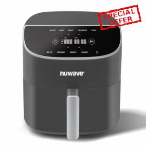 Nuwave 8QT Brio Air Fryer Plus Cool Gray
