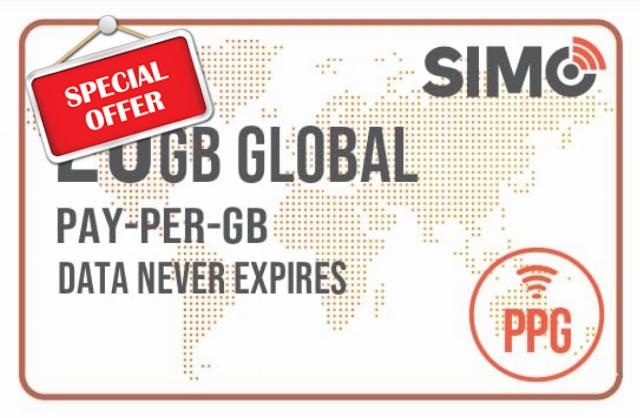 Solis Global Pay-Per-GB Card 20GB