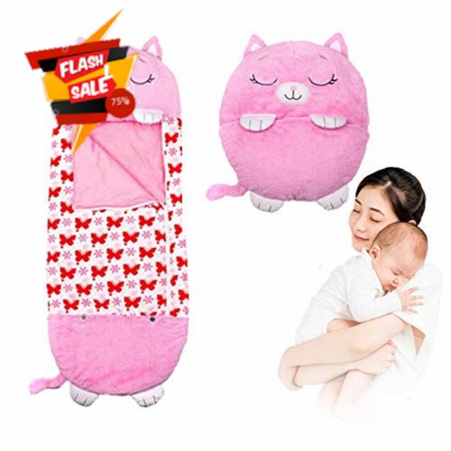 Kids Play Pillow And Sleeping Bag Happy Fun Sleeping Bag Happy of Nappers Sleeping Bags Kids Nappers Play Pillow Fun Foldable Soft Kids Animal Sleeping Bag