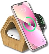 UK Technology O Lamp Wireless Charger, Color Changing Ambient Light, Dimmable Night Light, Digita...