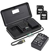 Palogreen NB-7L NB7L Battery Charger Set - 2 Pack 1800mAh Replacement Battery with LCD Charger Ki...