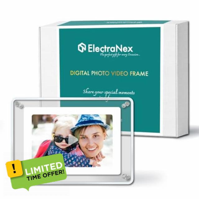 Generic Acrylic Digital Photo Video Frame 7Inch Smart Electronic Picture Memories Gift 4 GB Memory
