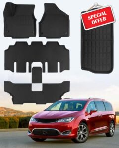 6 PCS for Chrysler Pacifica Floor Mats 2024 2023 2022 2021 2020 2019 2018 2017