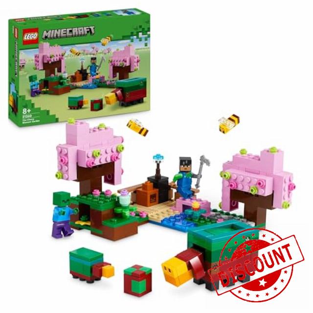 LEGO Minecraft The Cherry Blossom Garden Toy for 8 Plus Year Old Boys & Girls