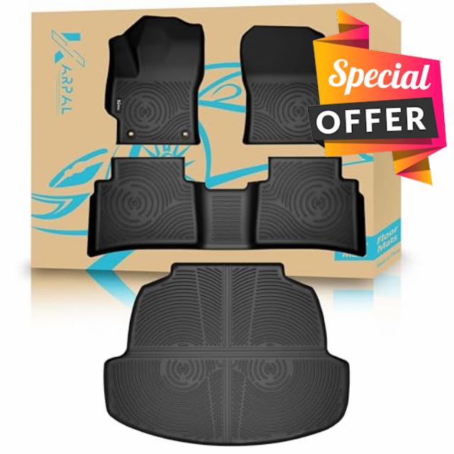Floor Mats Cargo Liner Fit for Toyota Corolla Hybrid Sedan 2020-2024 (Not Fit Corolla Cross & Hatchback)