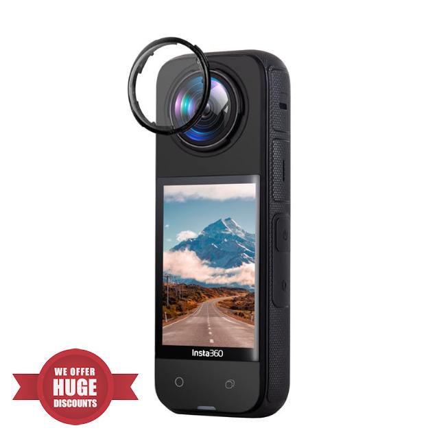CERFFOOL 9H Premium Lens Guard for Insta360 X4 Tempered Glass Protective Cover for Action Camera Lens Cap Anti-scratch Anti-Dust Protector Accessories