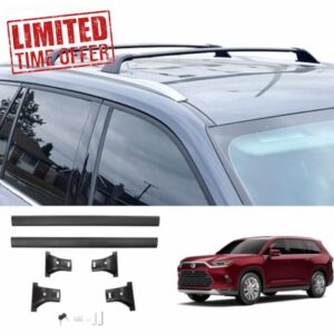 Aluminum Roof Rail Rack Cross Bar Crossbar for 2025 2024 Grand Highlander Accessories