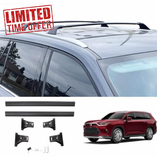 Aluminum Roof Rail Rack Cross Bar Crossbar for 2025 2024 Grand Highlander Accessories