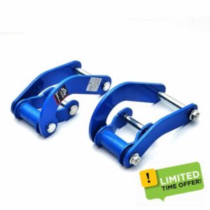 Rear Leaf Spring Comfort Double Shackles for REVO 2015-2023， Left or Right Rearward Shackle Bracket Kit