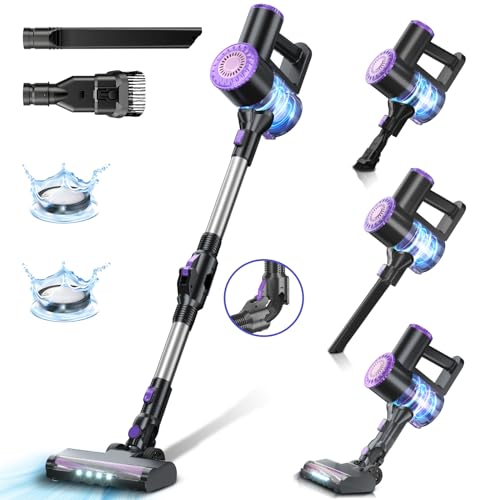 6 in 1 Lightweight Stick Vacuum Self-Standing with Powerful Suction