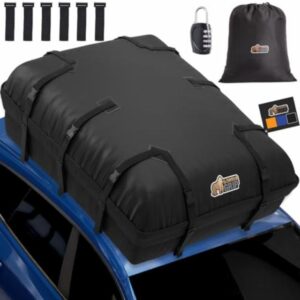 Gorilla Grip Waterproof Car Roof Bag with Stay in Place Grip Dots and Buckles
