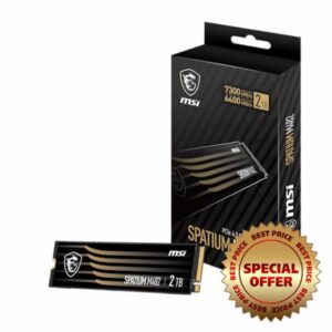 MSI Gaming SPATIUM M482 PCIe 4.0 NVMe M.2 2TB Internal SSD (PCIe Gen4
