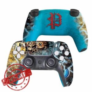 BABY CUDDLE BOX DISHONESTY Custom PS-5 Controller Wireless compatible with Play-Station 5 Console by BCB Controllers | Proudly Customized in USA with Permanent HYDRO-DIP Printing (NOT JUST A SKIN)