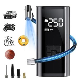 150PSI Air Compressor Tire Inflator with Pressure Gauge