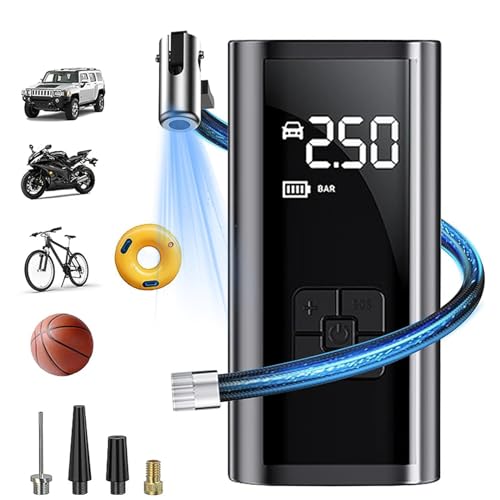 150PSI Air Compressor Tire Inflator with Pressure Gauge