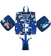 Gogokids Kids Swim Vest Float Armbands, Toddler Jacket-style Swimming Buoyancy Flotation with Adj...