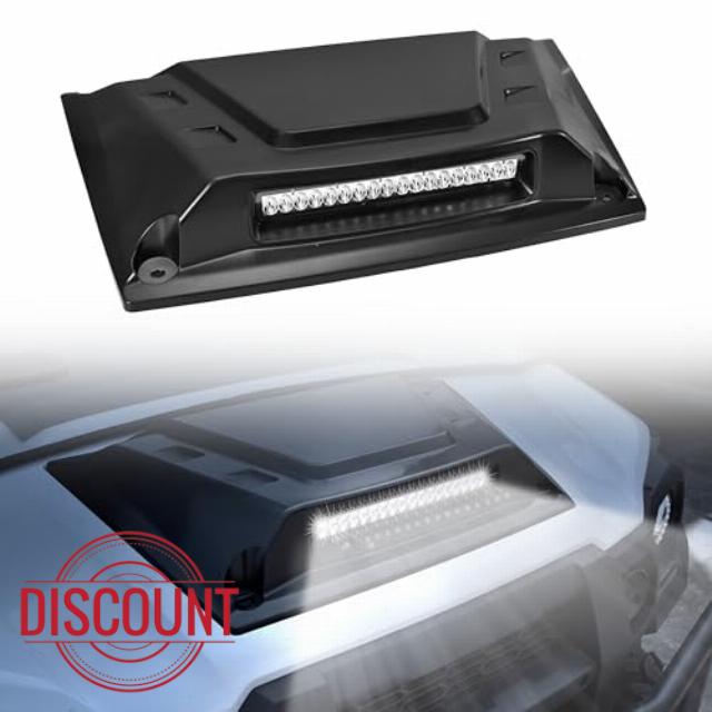 Sport Hood Scoop with LED Spotlight for Kawasaki Mule Pro