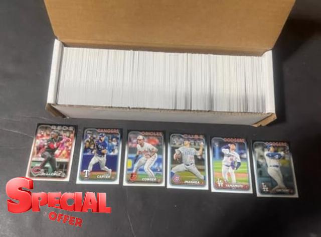2024 Topps Series 1 and 2 Complete 700 Card Baseball Set Inc Elly De La Cruz Yamamoto Carter RC
