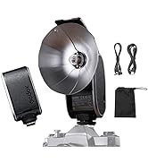 Godox Lux Cadet Retro Camera Flash GN10 with 7 Levels Flash Power 6200K±300K with S1/S2 Optical C...
