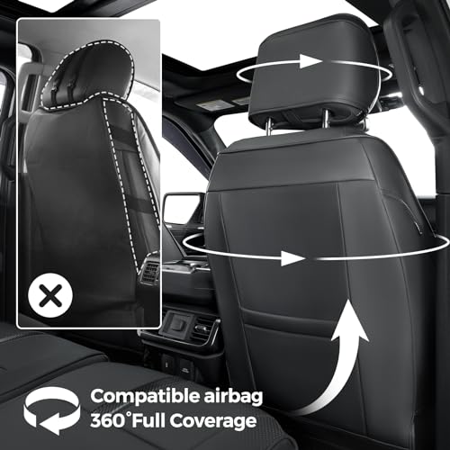 Leather Waterproof Trucks Pickup seat Covers Custom fit for Ford F150 Accessories