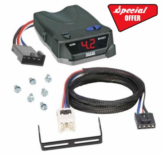 Replacement for fits Trailer Brake Control for 04-24 Nissan Titan w/Wiring Adapter Module 1-4 Axle