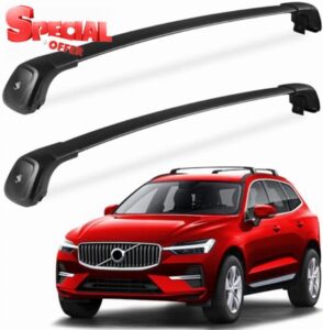 FengYu Roof Rack Cross Bars 260lbs Compatible with Volvo XC60 XC-60 2018 2019 2020 2021 2022 2023 2024