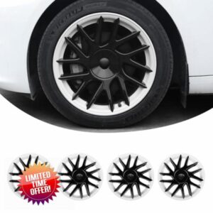 Motrobe 2024 Tesla Model 3 Wheel Cover 18 Inch Hubcaps Wheel Hub Caps OEM Rim Protectors Cover Replacement Model 3 Exterior Accessories Highland Set of 4