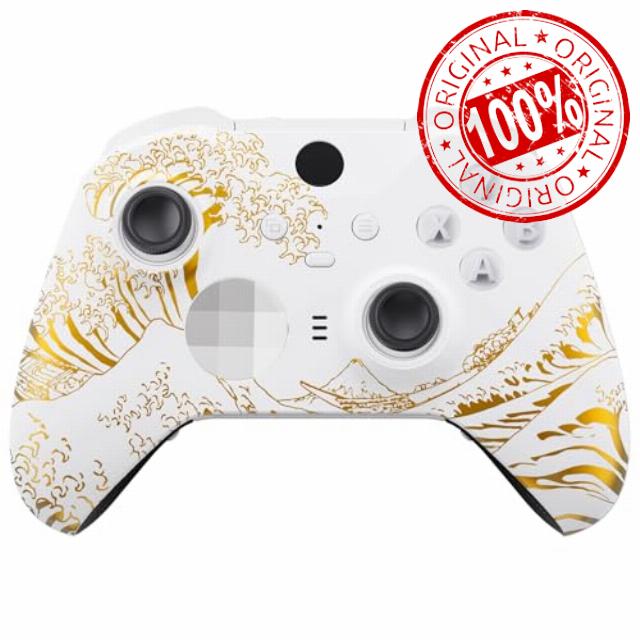 eXtremeRate The Great GOLDEN Wave Off Kanagawa - White Faceplate Cover