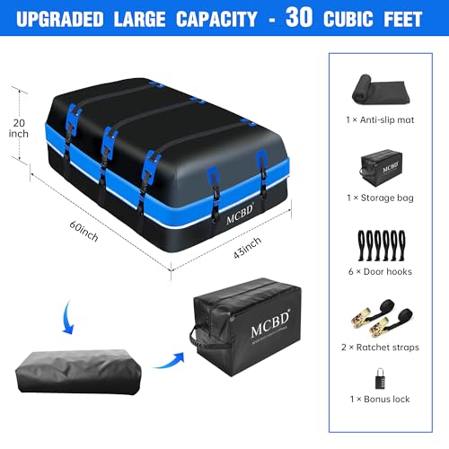 Waterproof Soft-shell Car Roof Bag for All Vehicles SUV with/without Rack