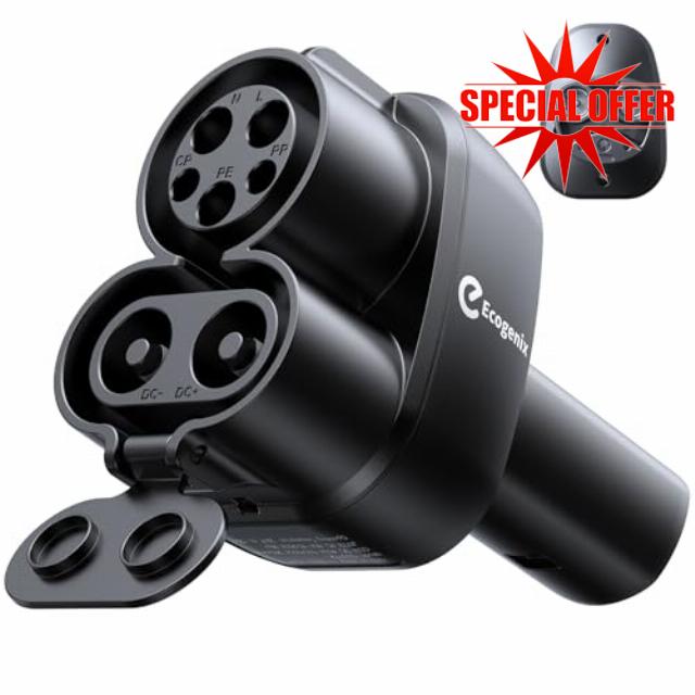 Upgraded 2 in 1 CCS & J1772 to Tesla Adapter