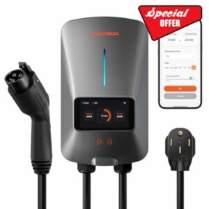 WOLFBOX Level 2 EV Charger 40 Amp - Smart Display
