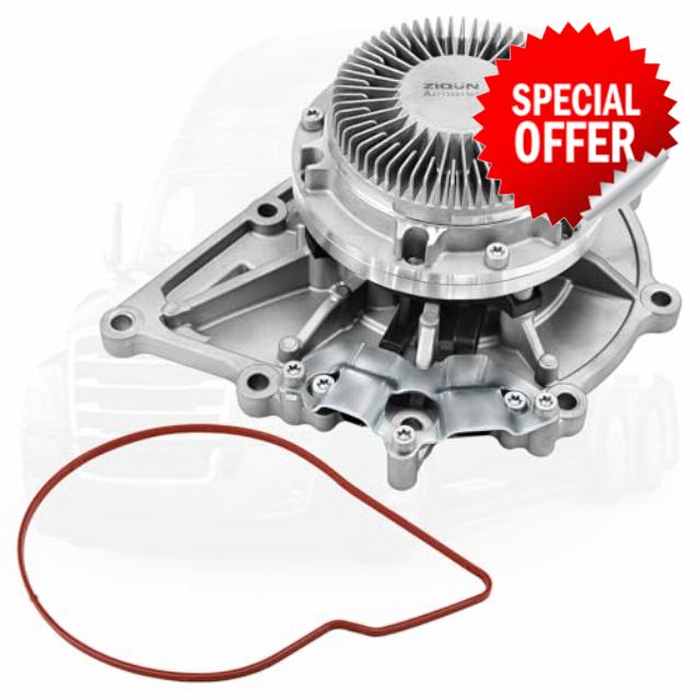 EA4712001101 Electronic Water Pump Compatible with Detroit DD15 DD13 DD16 Engine 2008-2022 Freightliner Cascadia 2016-2022 Western Star 5700XE Replaces EA4712001101 EA4722001601 A4712001101