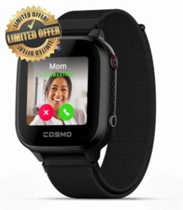 JrTrack 3 Smart Watch for Kids by COSMO | Phone Watch & GPS Tracker for Children Ages 6-12 | Calling