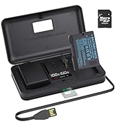 2 Pack ENEL15 Battery with LCD Charger - Built-in USB Cable Charger with Type C Port for Nikon EN...
