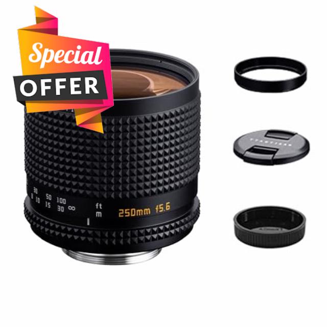 TTAritsan 250mm F5.6 Reflex Lens Full Frame Doughnut Bokeh Camera Lense Telephoto Lens Compatible with M42 Mount Camera Lens