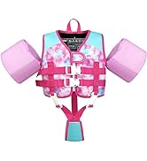 Gogokids Kids Swim Vest Float Armbands, Toddler Jacket-style Swimming Buoyancy Flotation with Adj...