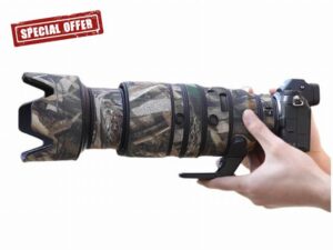 CHASING BIRDS Camouflage Waterproof Lens Coat for NIKON Z 100-400mm f/4.5-5.6 VR S Rainproof Lens Protective Cover (Reed Camouflage