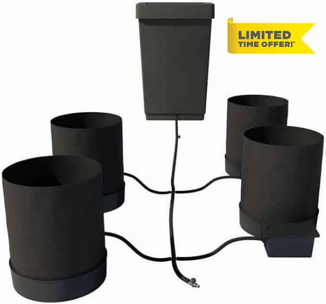 AutoPot GeoPot 4 System with 12.4 Gallon Reservoir (5 Gallon Fabric pots)