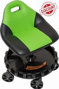 Traxion 400lb Capacity 2-705 Green Progear Mobile Rolling Gear Seat
