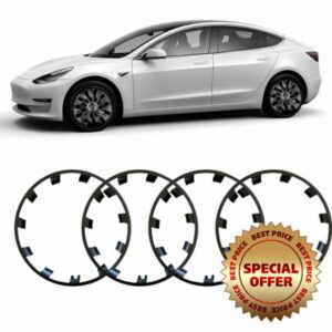 Model Y All-in-one Wheel Rim Protector for Tesla Model Y 21'' Wheel - Strips for Curb Rash Prevention - Set of 4 Rim Protector Easy to Install(Black