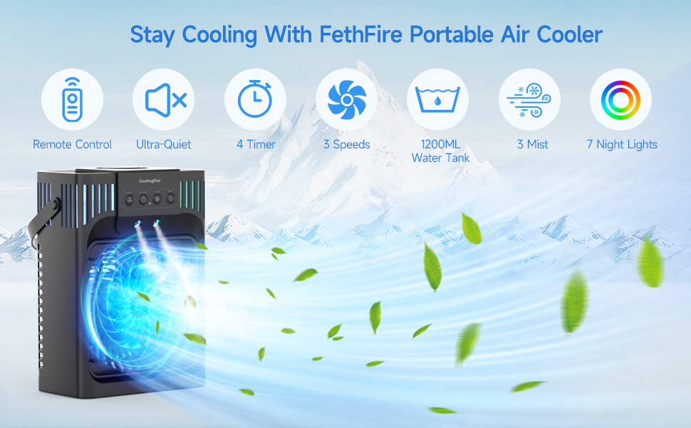 Portable Air Conditioner Cooling Fan