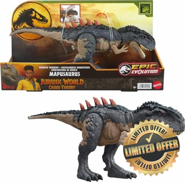 Mattel Jurassic World: Chaos Theory Netflix - Gigantic Trackers Mapusaurus Action Figure Dinosaur Toy