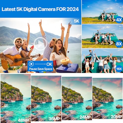 WiFi Camera for Vlogging with 32G SD Card